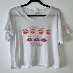 Just A Girl crop tee!